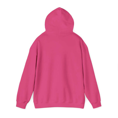 pink cozy winter hoodie with hood and pouch pocket