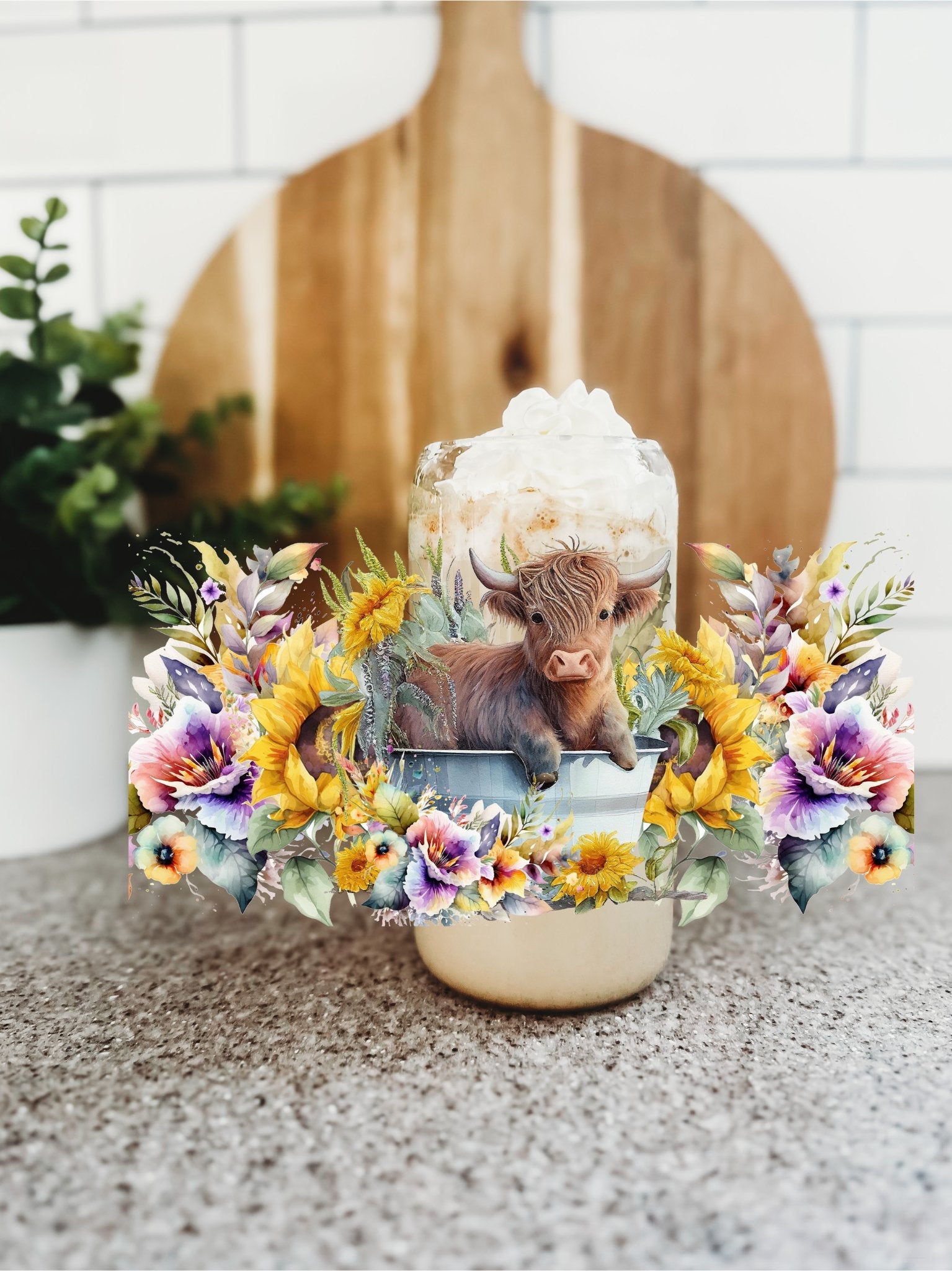 Baby Highland in Bath Tub