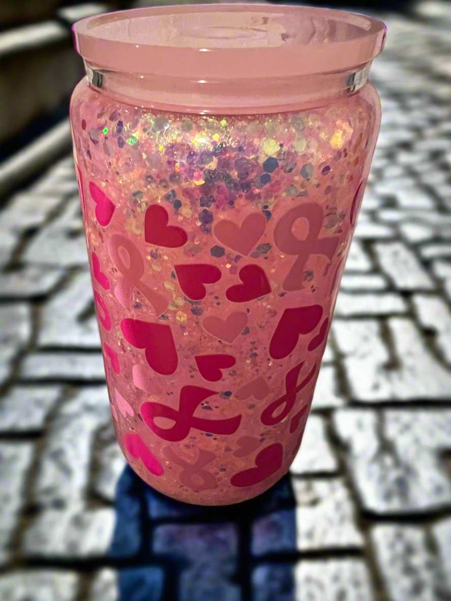 Breast Cancer Snow globe