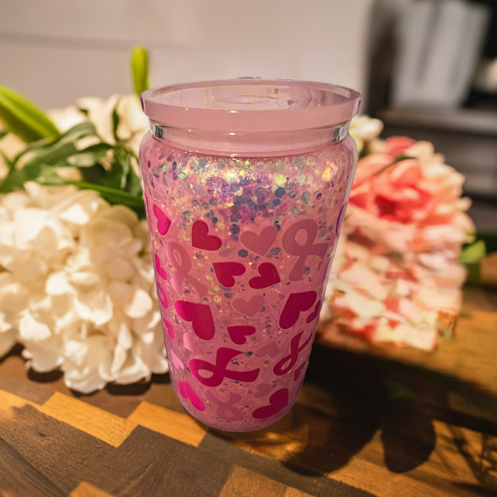 Breast Cancer Snow globe