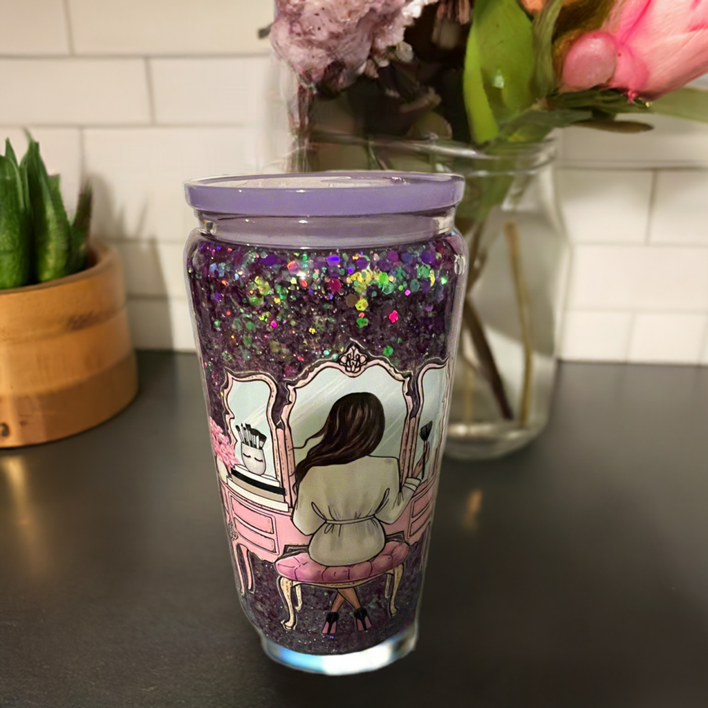 Couture and Coffee Snow globe